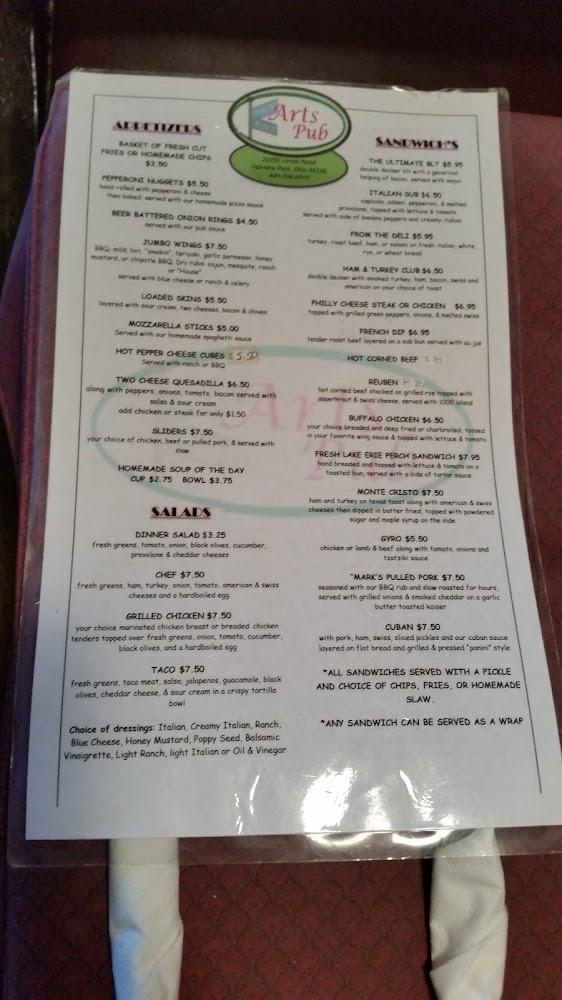 Art's Pub Menu image 4